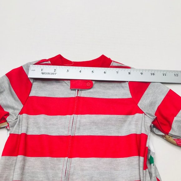 2 Pack Just One You Made By Carter's Baby 12 Month Dark Santa Footed Pajama New - Picture 8 of 16